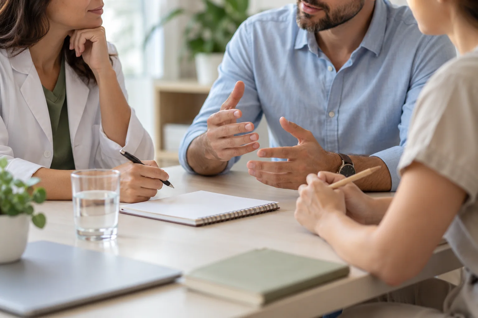 Conversa em grupo, ilustrativa da proposta de acolhimento e integração
